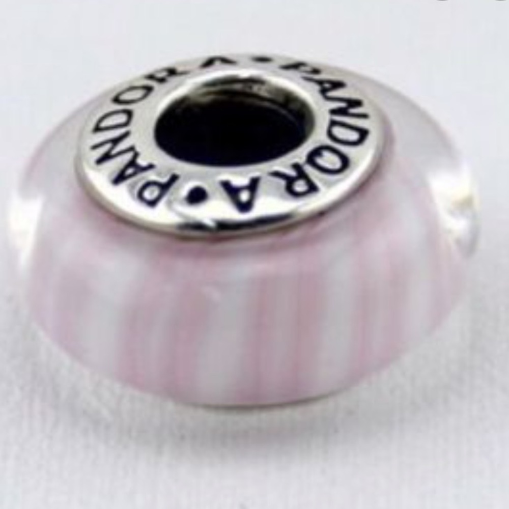 Purple/ white charm